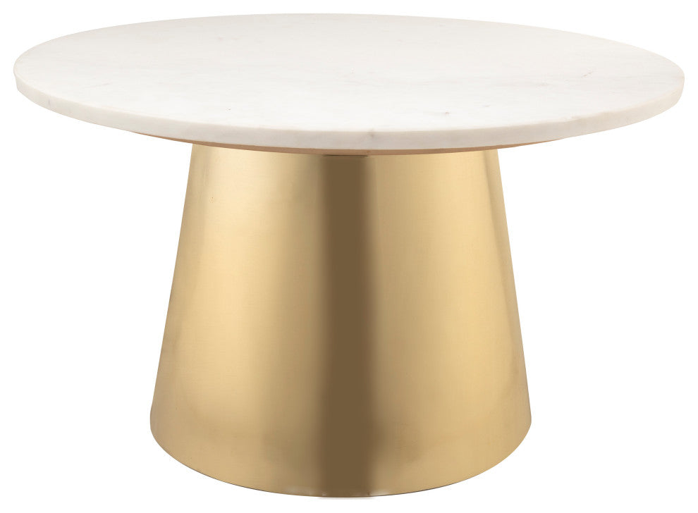 Bleeker Marble Coffee Table - White
