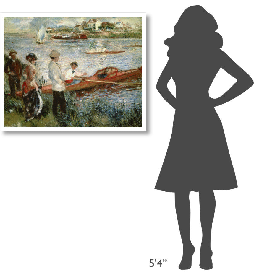 "Oarsmen at Chatou" Digital Paper Print by Pierre-Auguste Renoir, 37"x30"