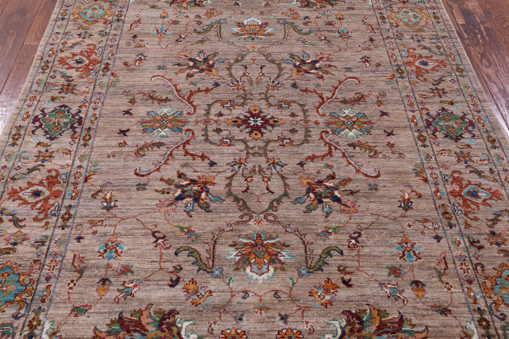 Persian Tabriz Hand-Knotted Wool Rug 5' 2" X 6' 7" Q10222