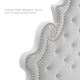 Tufted Platform Bed Frame, Queen Size, Velvet, Gray, Modern Contemporary