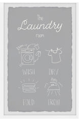 "Wash Your Clothes" Framed Painting Print, 8x12