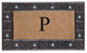 A1HC First Impression Rubber and Coir Decorative Tray Doormat 18"x30", P