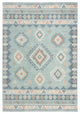 Nourison Washable Decor 5'3" x 7' Light Blue Bohemian Indoor Rug