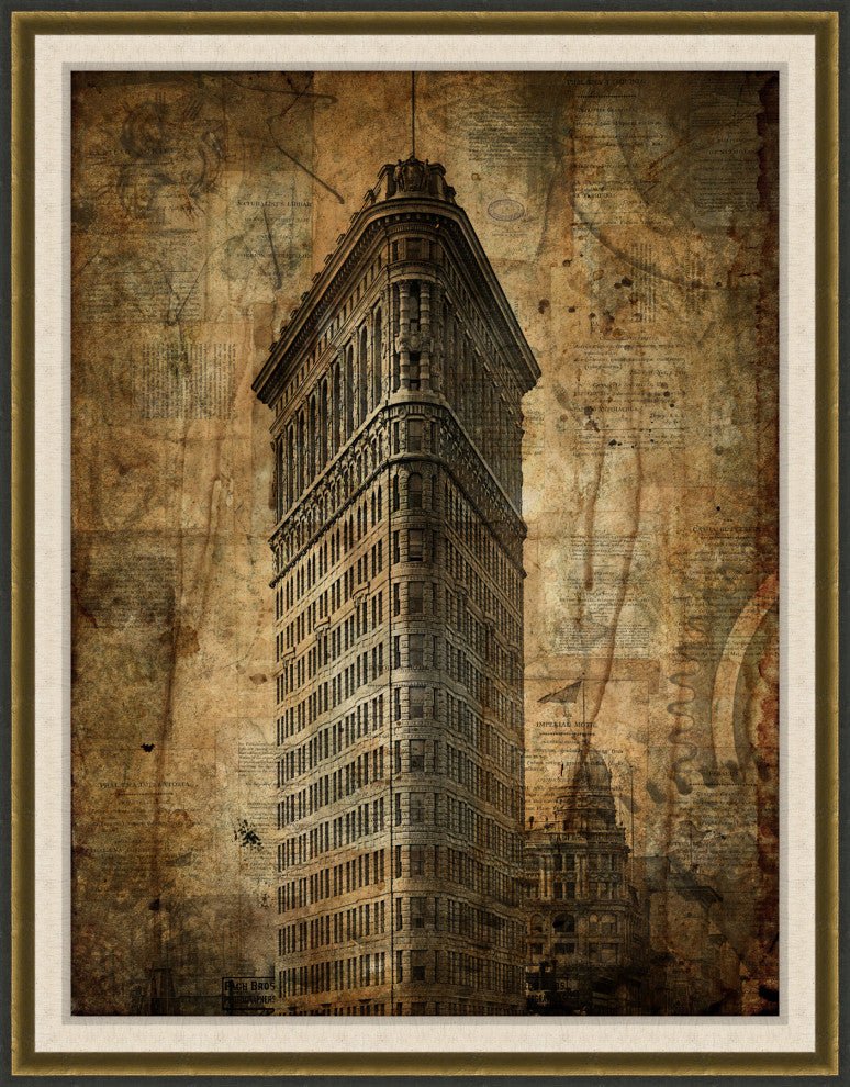 Steampunk Flatiron Building, Giclee Reproduction Artwork