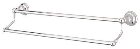 Kingston Brass 18" Dual Towel Bar, Polished Chrome