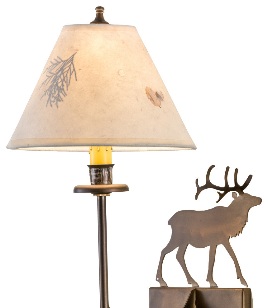 8 Wide Lone Elk Wall Sconce