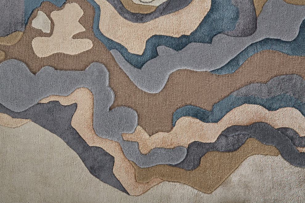 Weave & Wander Arwyn Modern Viscose Rug, 2'x3'