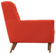 Modern Contemporary Fabric Loveseat , Red, Fabric