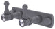 Carolina Crystal 2 Position Multi Hook, Matte Gray