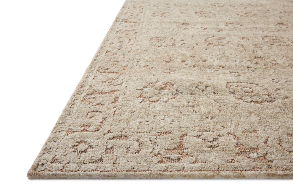 Loloi Percival Natural / Salmon 18" x 18" Sample Rug