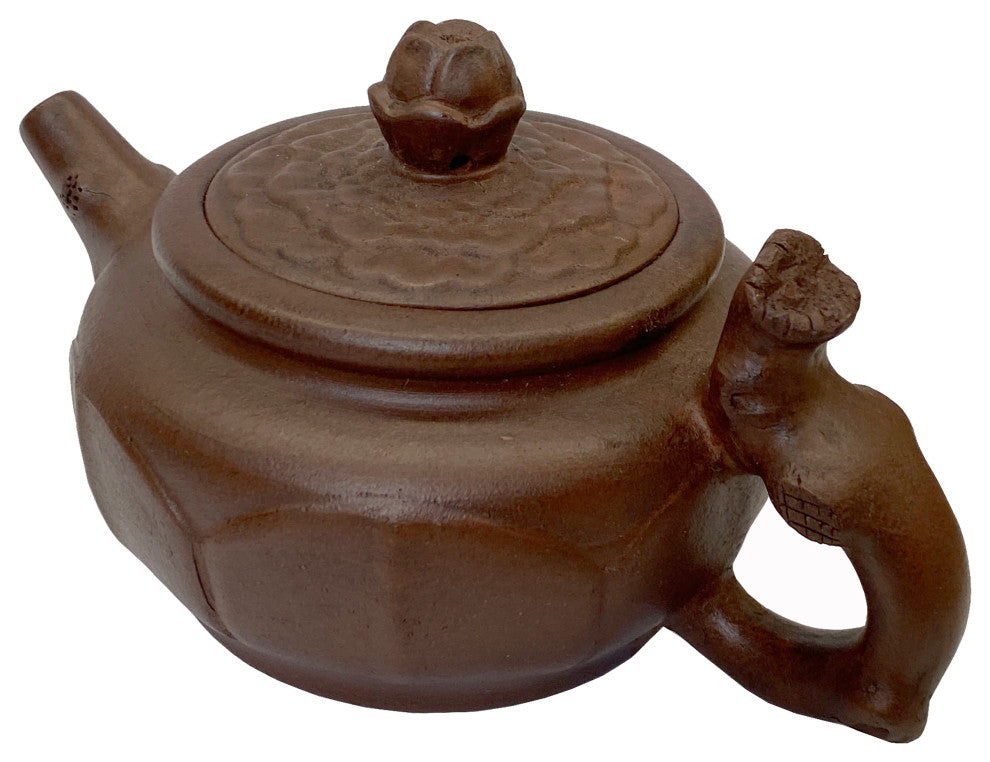 Chinese Handmade Yixing Zisha Clay Teapot With Artistic Accent Hws2336