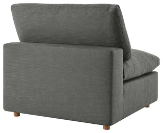 Commix Down Filled Overstuffed 5-Piece Sectional Sofa, Gray