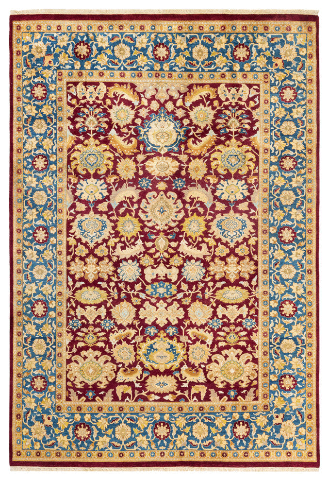 Mogul, One-of-a-Kind Hand-Knotted Area Rug Red, 6'1"x8'9"
