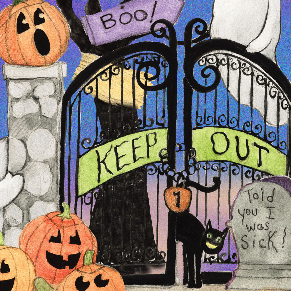 Halloween Scene Door Decor