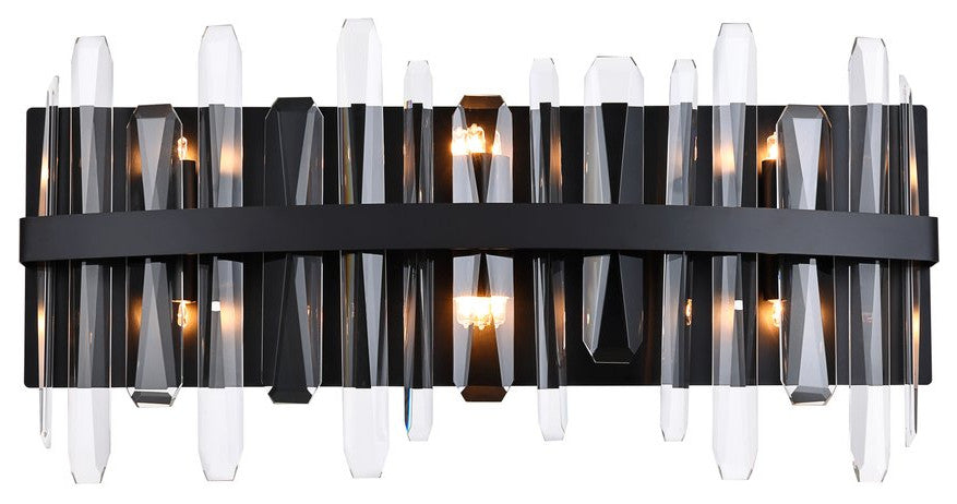 Modern Black 6-Light Bath Sconces