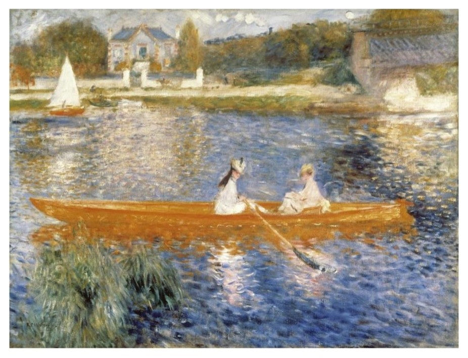 "The Seine at Asnieres" Digital Paper Print by Pierre-Auguste Renoir, 18"x14"