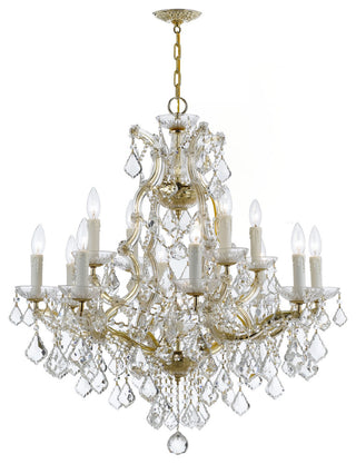 Crystorama Lighting Group 4412-CL-MWP Maria Theresa 13 Light 29"W - Gold