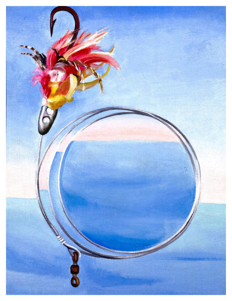 "Fishhook From Hawaii - No. I, 1939" Paper Print by Georgia O'Keeffe, 32"x42"