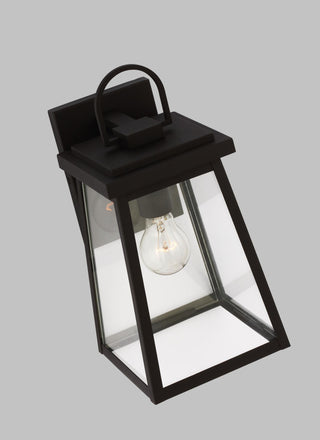 Founders Medium One Light Outdoor Wall Lantern, Black