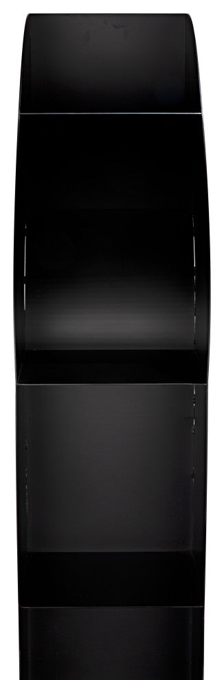 NOIR Furniture - Triumph Bookcase, Black Metal - GBCS229MTB