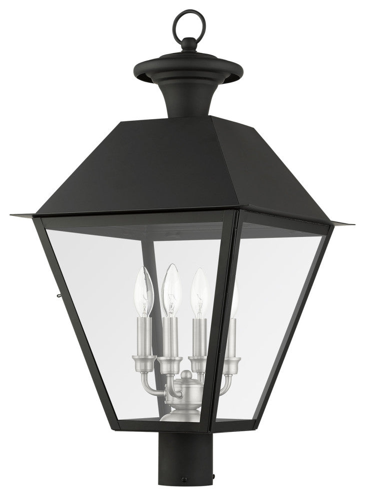 Black Classic, Colonial, Historical, Timeless Outdoor Post Top Lantern