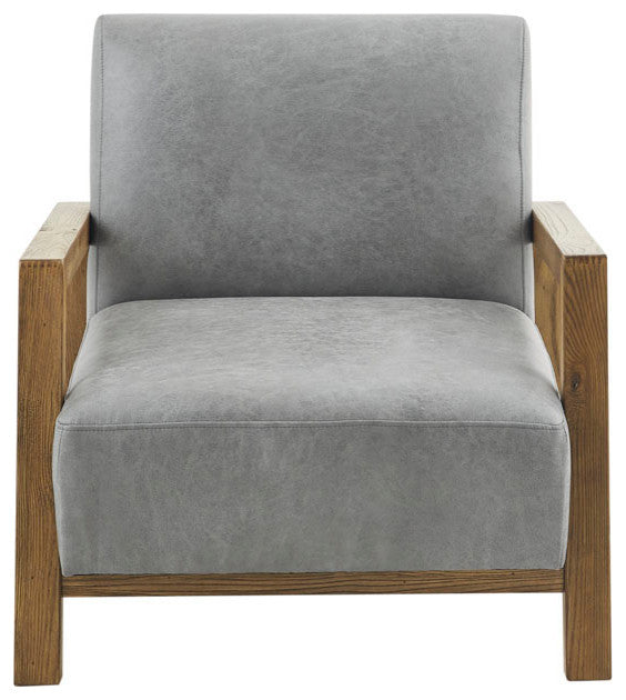 INK+IVY Accent Chair Mid-Century Modern Easton Low Profile Lounge Chair, Grey