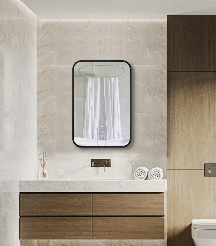 Aurora Rectangular Frame Medicine Cabinet, 20Ã—28Inch