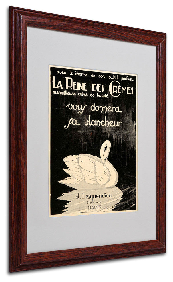 'Lesquendieu Cremes' Matted Framed Canvas Art by Vintage Apple Collection