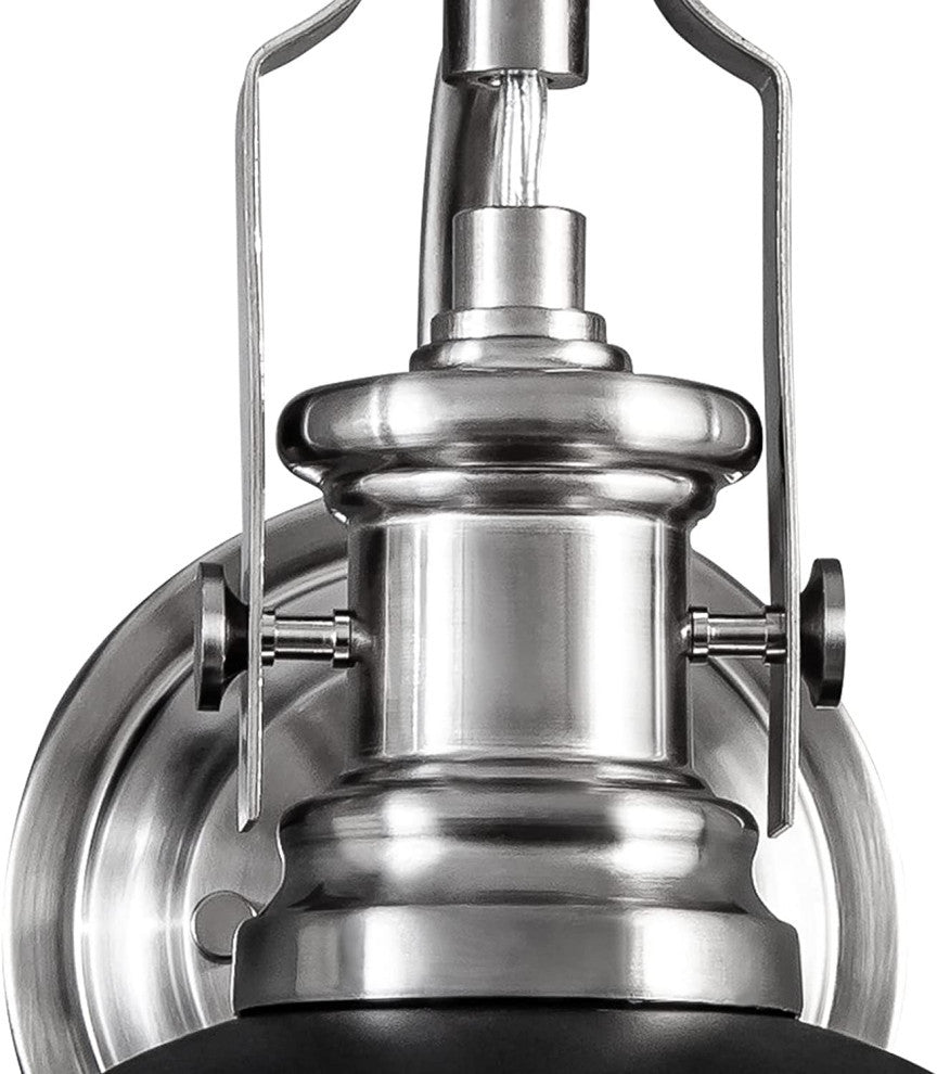Gooseneck Wall Sconce Light fixture black dome industrial wall mount lamp