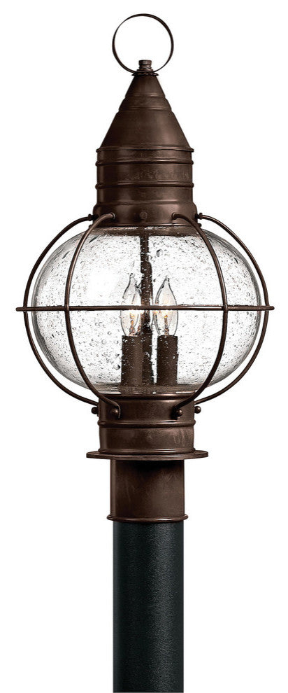Hinkley Cape Cod Outdoor Medium Post Or Pier Mount Lantern, Sienna Bronze