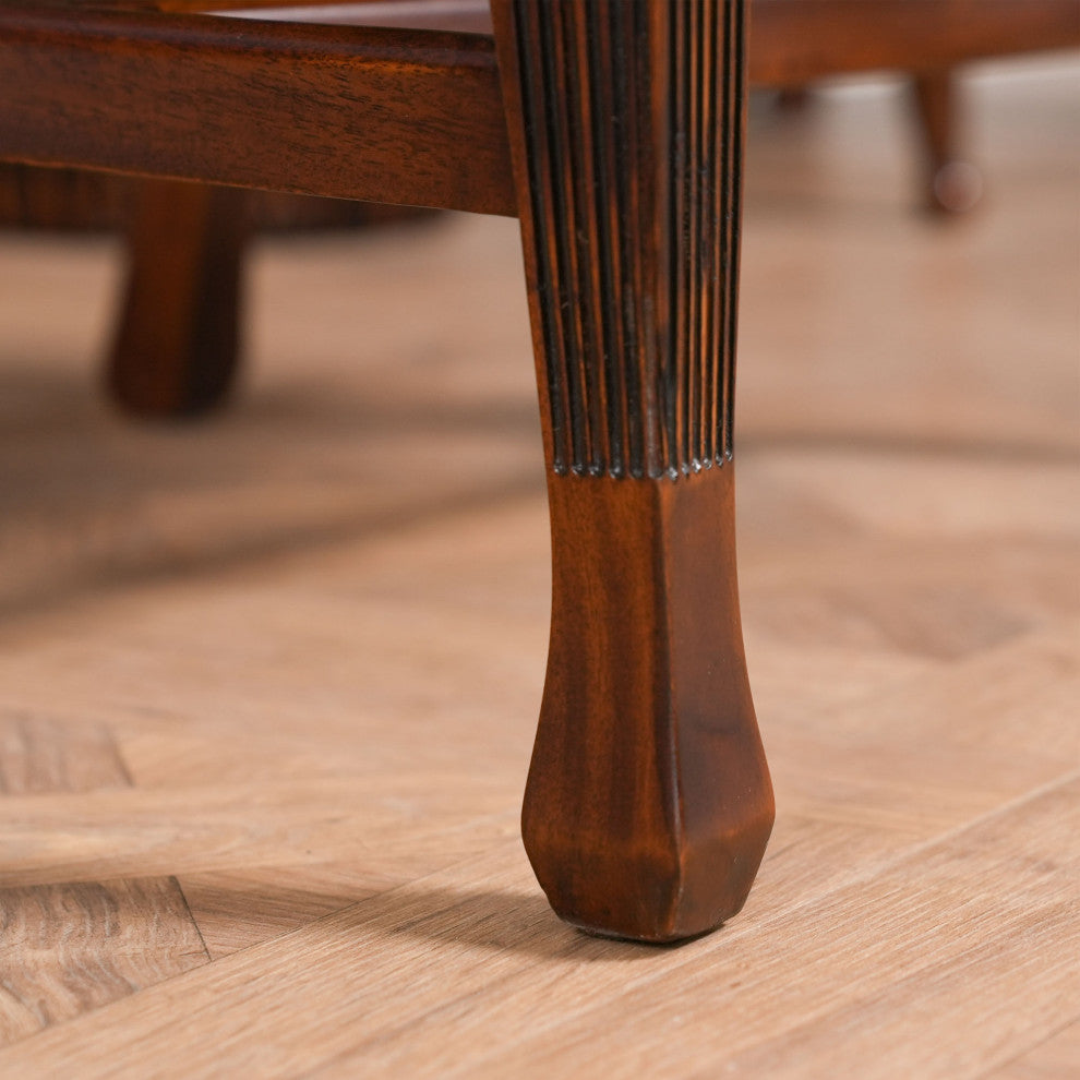 Round Back Inlaid Arm Chair