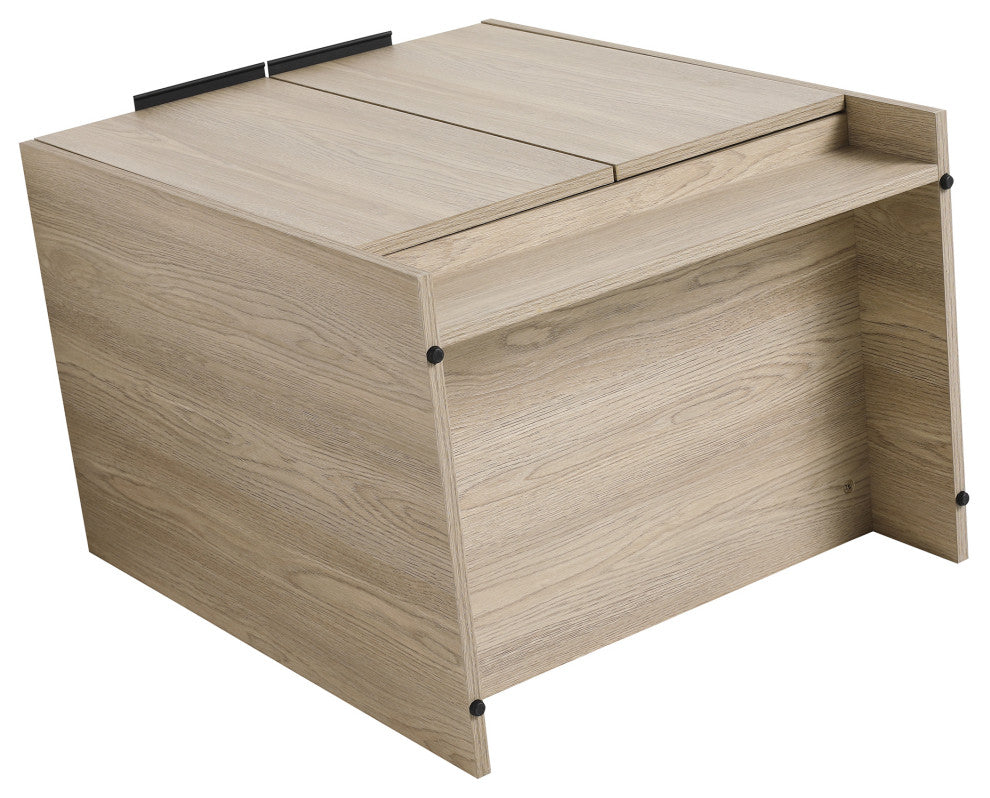 24" Plywood Freestanding Bath Vanity Set, Integrated Ceramic Sink