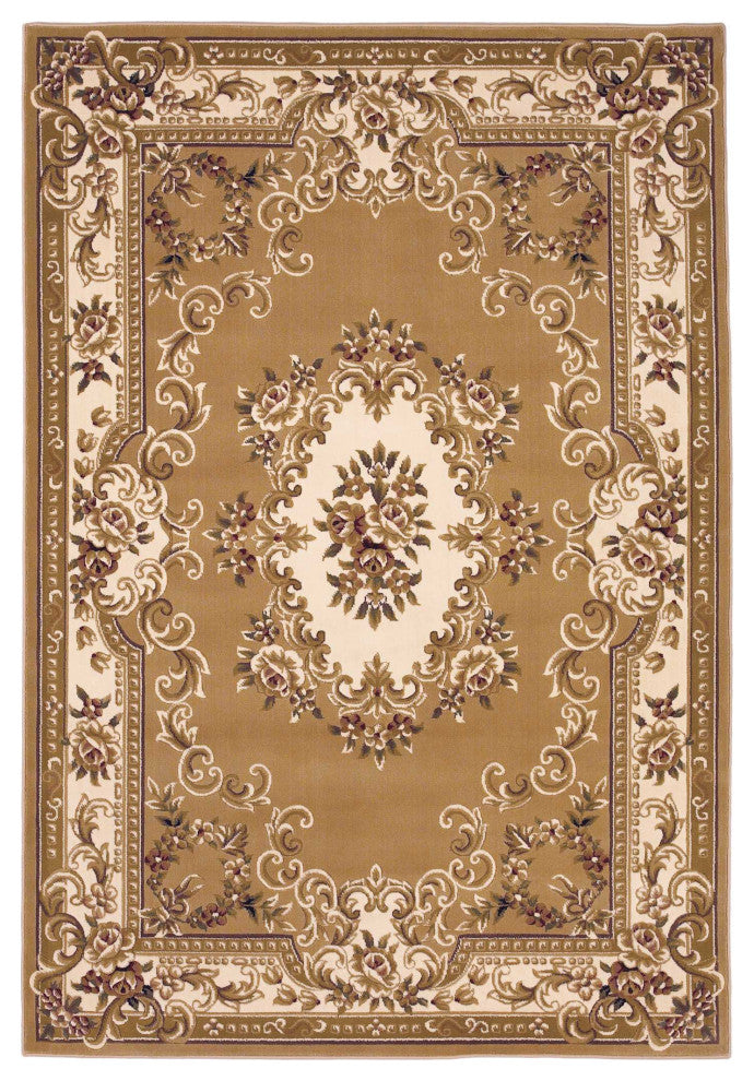 9' X 13'  Polypropylene Beigeor Ivory Area Rug
