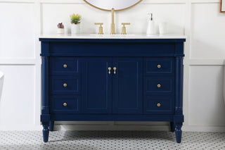 Lewis 48" Single Bathroom Vanity, Blue