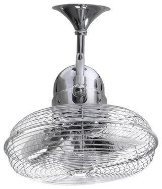 Kaye Wall Fan, Polished Chrome