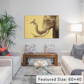 "A New Friend" by Eric Fan, 40x26x1.5