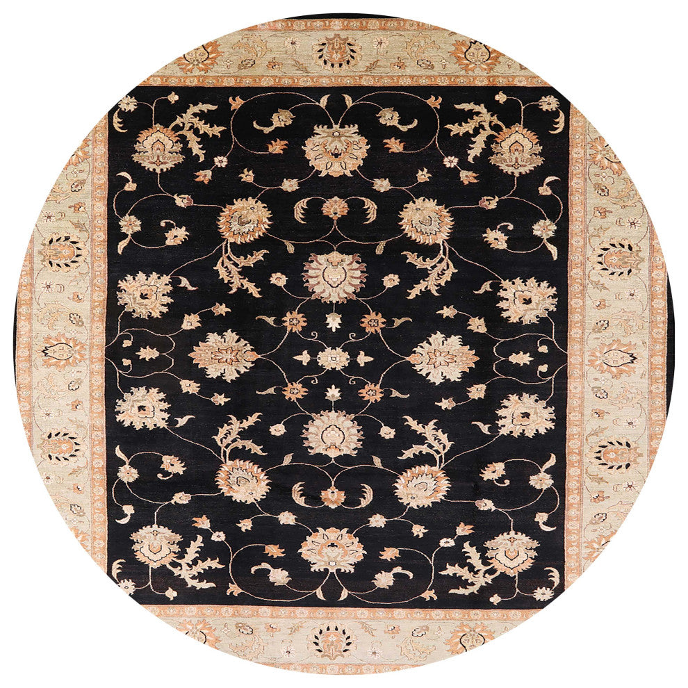 Ahgly Company Indoor Round Mid-Century Modern Area Rugs, 5' Round