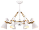 WAREHOUSE OF TIFFANY'S CFL-8461WG Prin 42 in. 8-Light Indoor White Finish