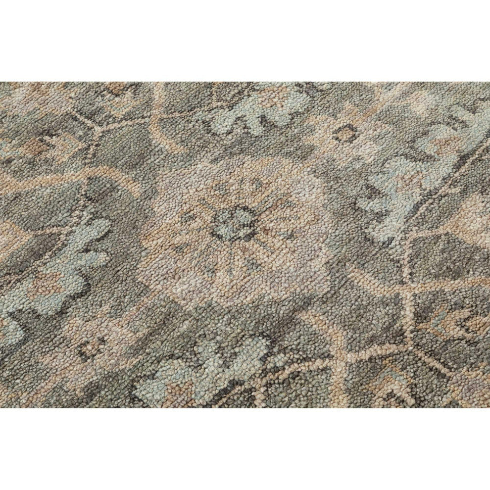 Shirin Dahlia Area Rug, Gray, 7'9"x9'9"