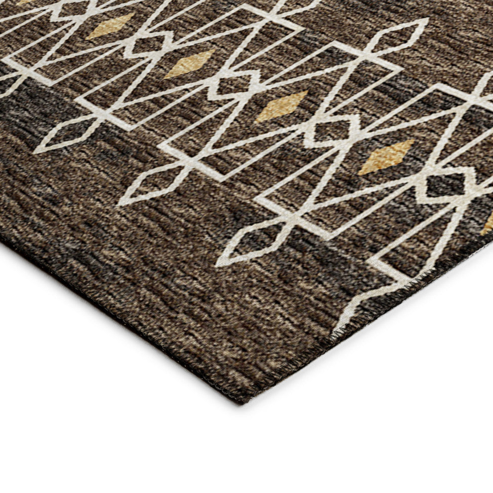 Indoor/Outdoor Sedona SN3 Fudge Machine Washable 3' x 5' Rug