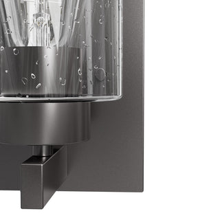 Hartland Noble Bronze With Seeded Glass 1 Light