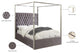 Porter Velvet Bed, Gray, Queen