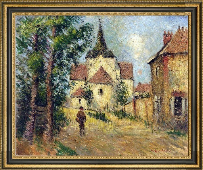 Gustave Loiseau A Village StreetFramed Premium Canvas Print, 16"x20"