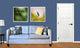 Interior Prime Pine 3-Panel Shaker Reversible Handing Pre-hung Door Kit, 32x80