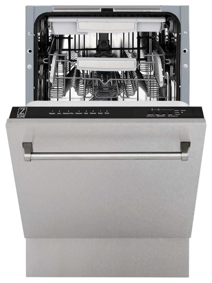 ZLINE 18" Tall Tub Dishwasher, DuraSnow With Stainless Steel Tub DWV-SN-18