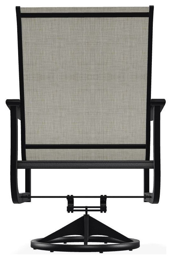 St. Catherine Sling Outdoor Swivel Rocker, Ella/Black