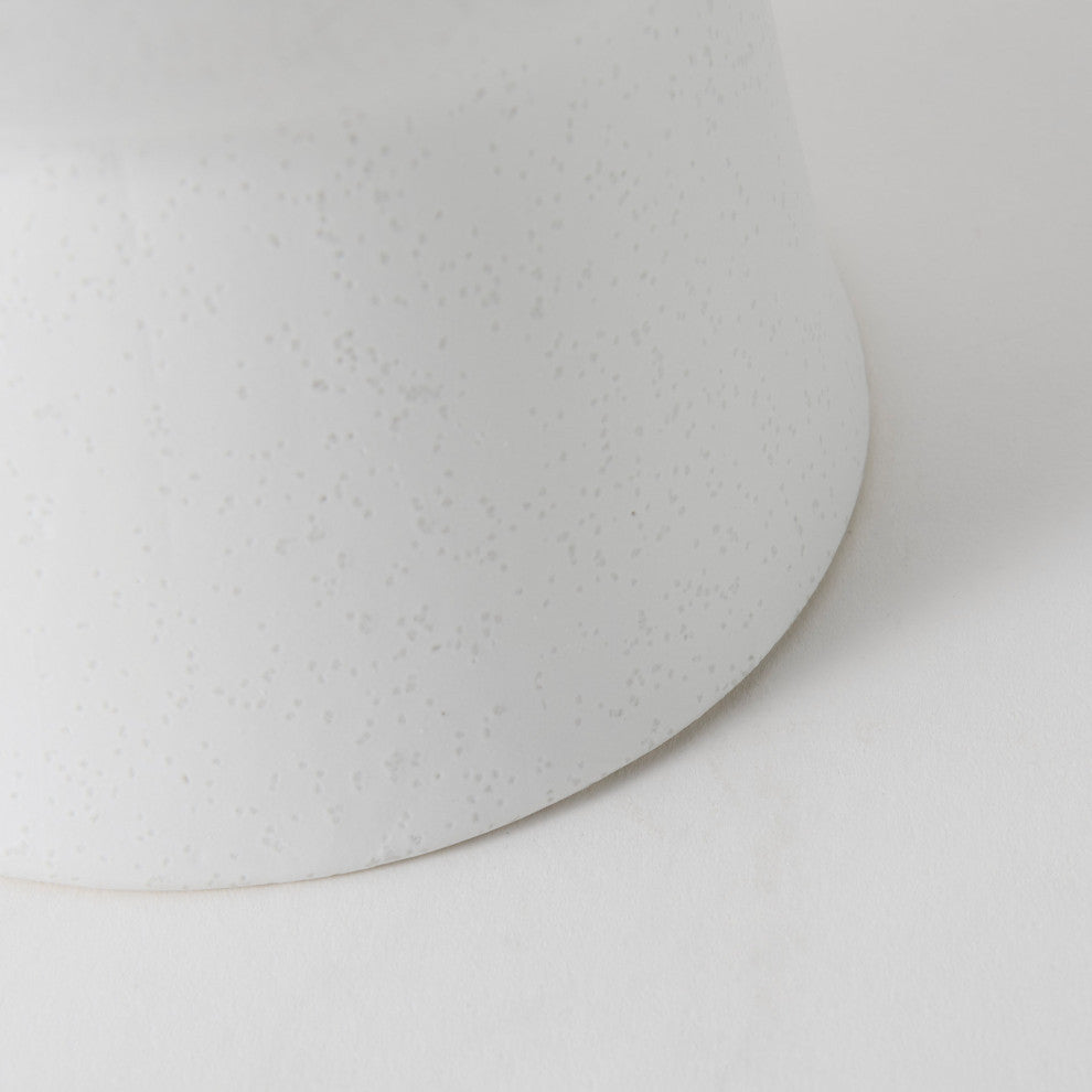 Laforge White Ceramic Vase, 11"