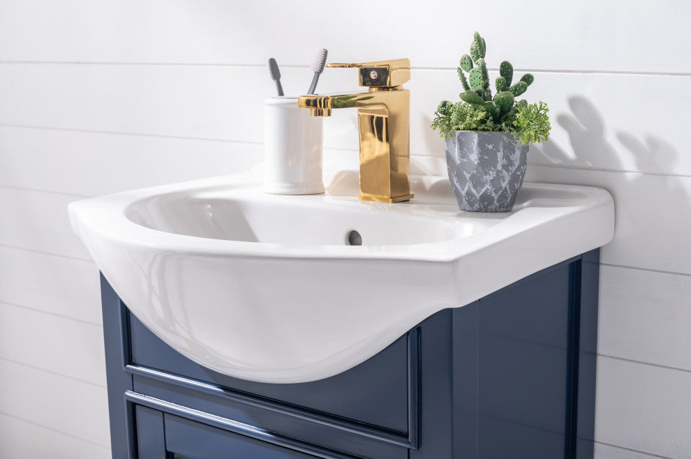 Marian Transitional Blue 20" Single Sink Vanity