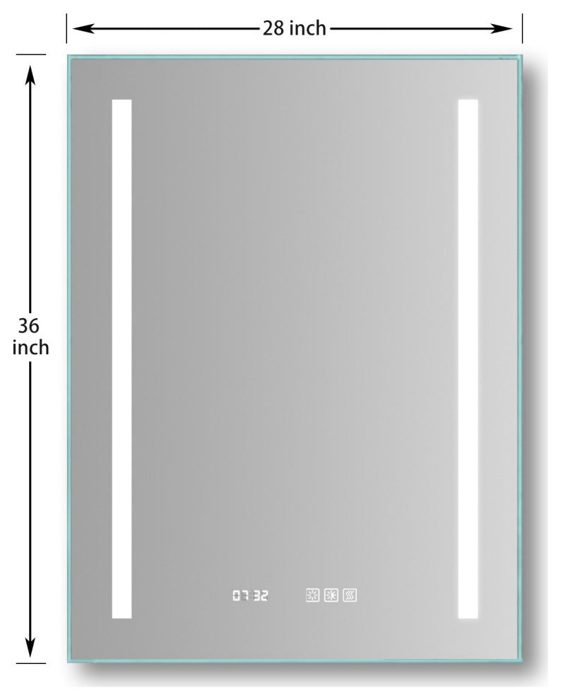 ExBrite LED Bathroom Mirror with Defog