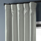 Faux Linen Darkening Curtain Single Panel, Oyster, 50"x108"